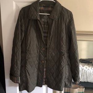 Gently worn green fall barn jacket